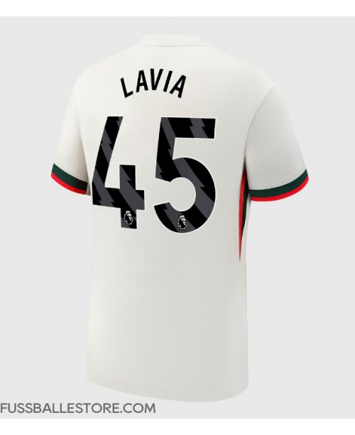 Günstige Chelsea Romeo Lavia #45 Auswärtstrikot 2025-26 Kurzarm Günstige Chelsea Romeo Lavia #45 Auswärtstrikot 2025-26 Kurzarm